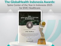 EMC Healthcare menerima penghargaan sebagai 2025 Spine Centre of the Year in Indonesia dari GlobalHealth Indonesia dalam ajang GlobalHealth Indonesia Awards 2025 yang diselenggarakan pada bulan Februari 2025.