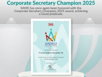 SAME kembali meraih penghargaan Corporate Secretary Champion 2025 dengan predikat Baik. Penghargaan bergengsi ini, yang diselenggarakan oleh SWA Media, menyoroti peran penting Sekretaris Perusahaan SAME dalam meningkatkan tata kelola perusahaan. Dengan penghargaan ini, SAME menegaskan kembali komitmennya untuk mempertahankan standar tertinggi dalam praktik tata kelola perusahaan.